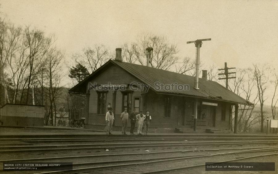 Postcard: South Vernon Junction station